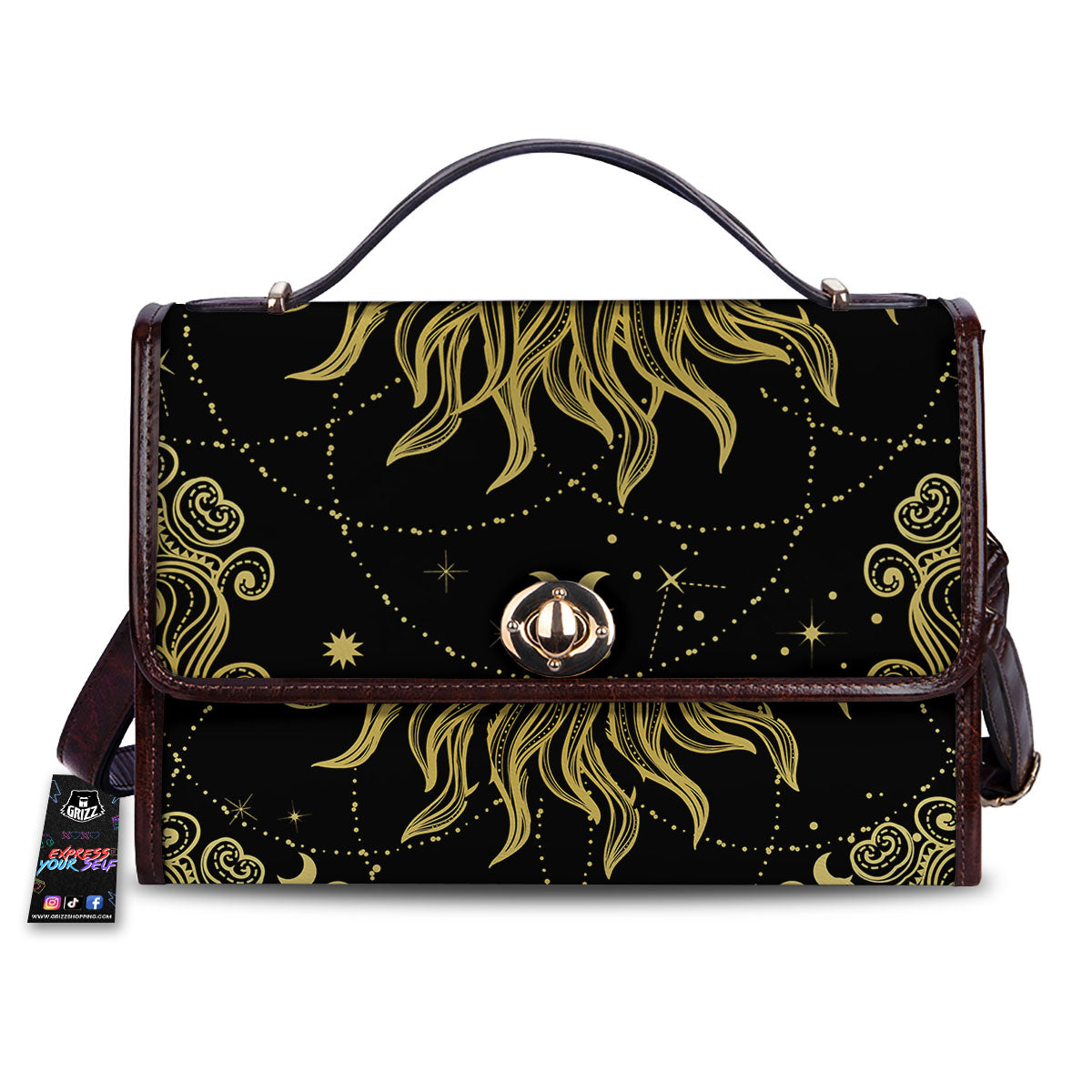 Sun Celestial Vintage Print Women's Satchel Bag