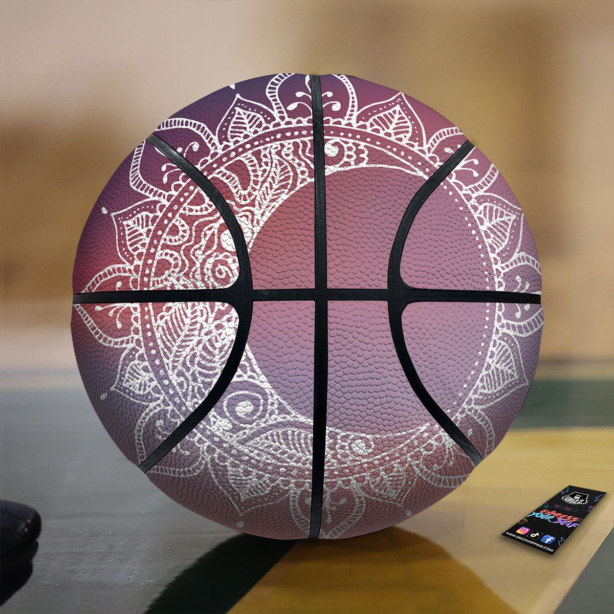 Sun Mandala Print Basketball
