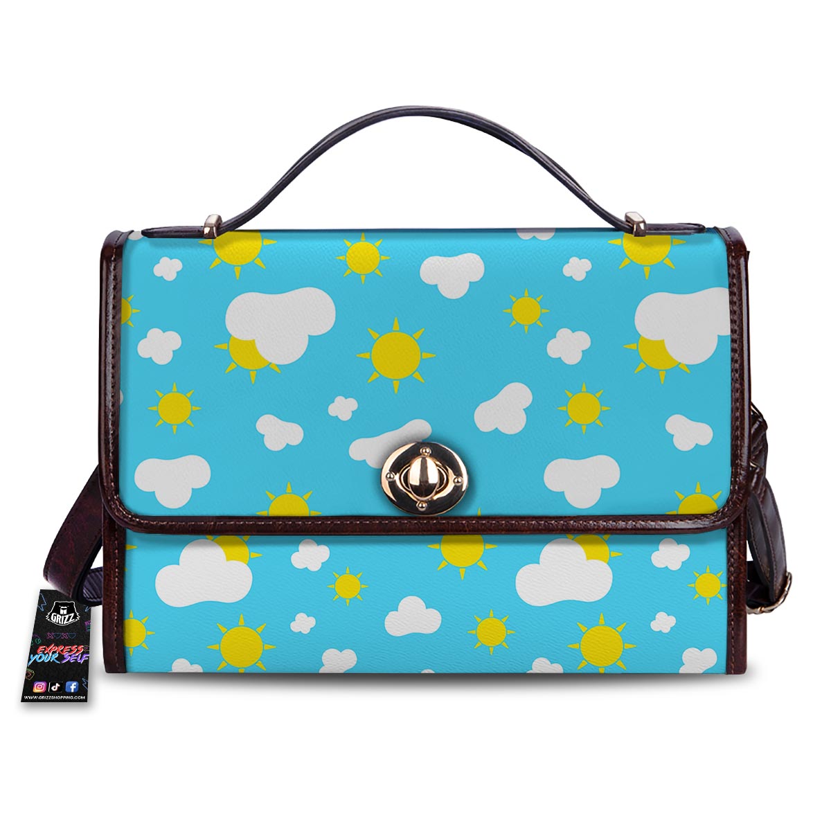 Sun Shiny Print Pattern Women's Satchel Bag