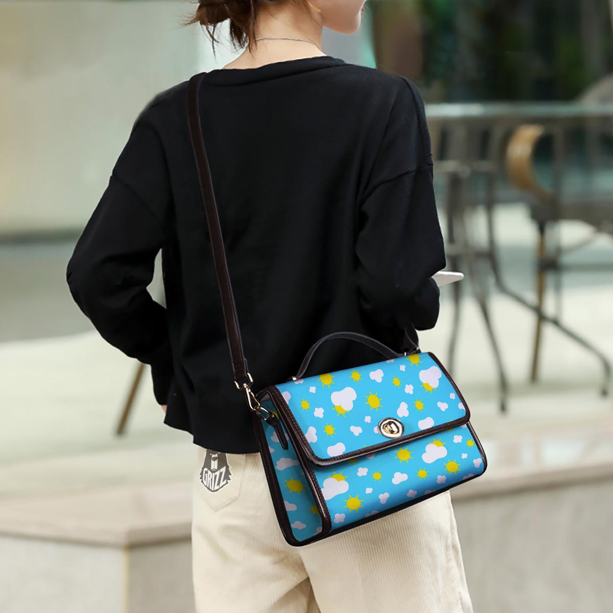 Sun Shiny Print Pattern Women's Satchel Bag