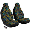 Sunflower Abstract Print Pattern Car Seat Covers-grizzshop