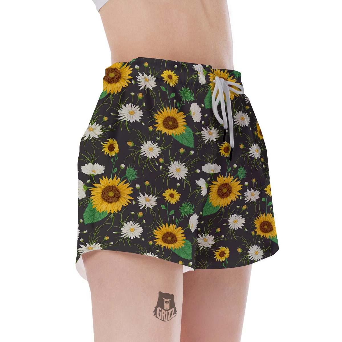 Sunflower And Chamomile Women's Shorts-grizzshop