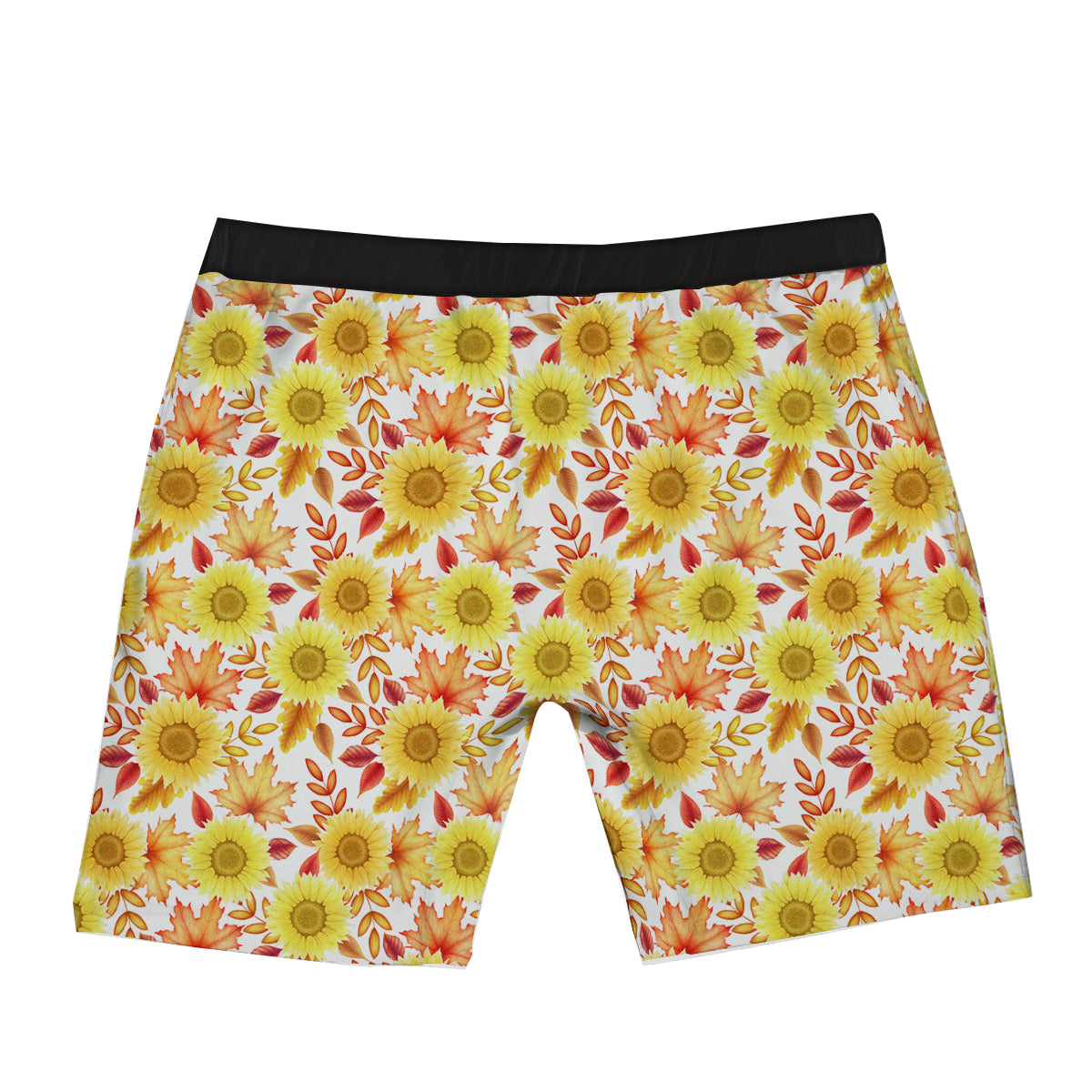 Sunflower Autumn Print Pattern Boxer Briefs-grizzshop