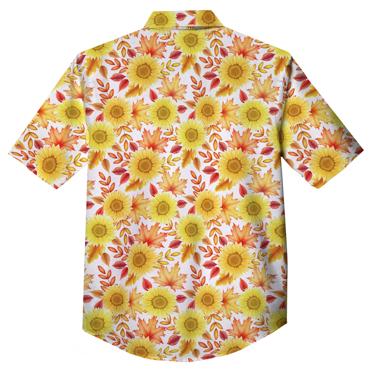 Sunflower Autumn Print Pattern Button Up Shirt-grizzshop
