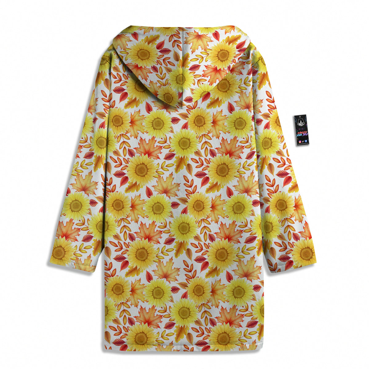 Sunflower Autumn Print Pattern Men's Windbreaker Jacket-grizzshop
