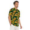 Sunflower Black Print Men's Golf Shirts-grizzshop