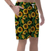 Sunflower Black Print Men's Shorts-grizzshop