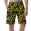 Sunflower Black Print Men's Shorts-grizzshop