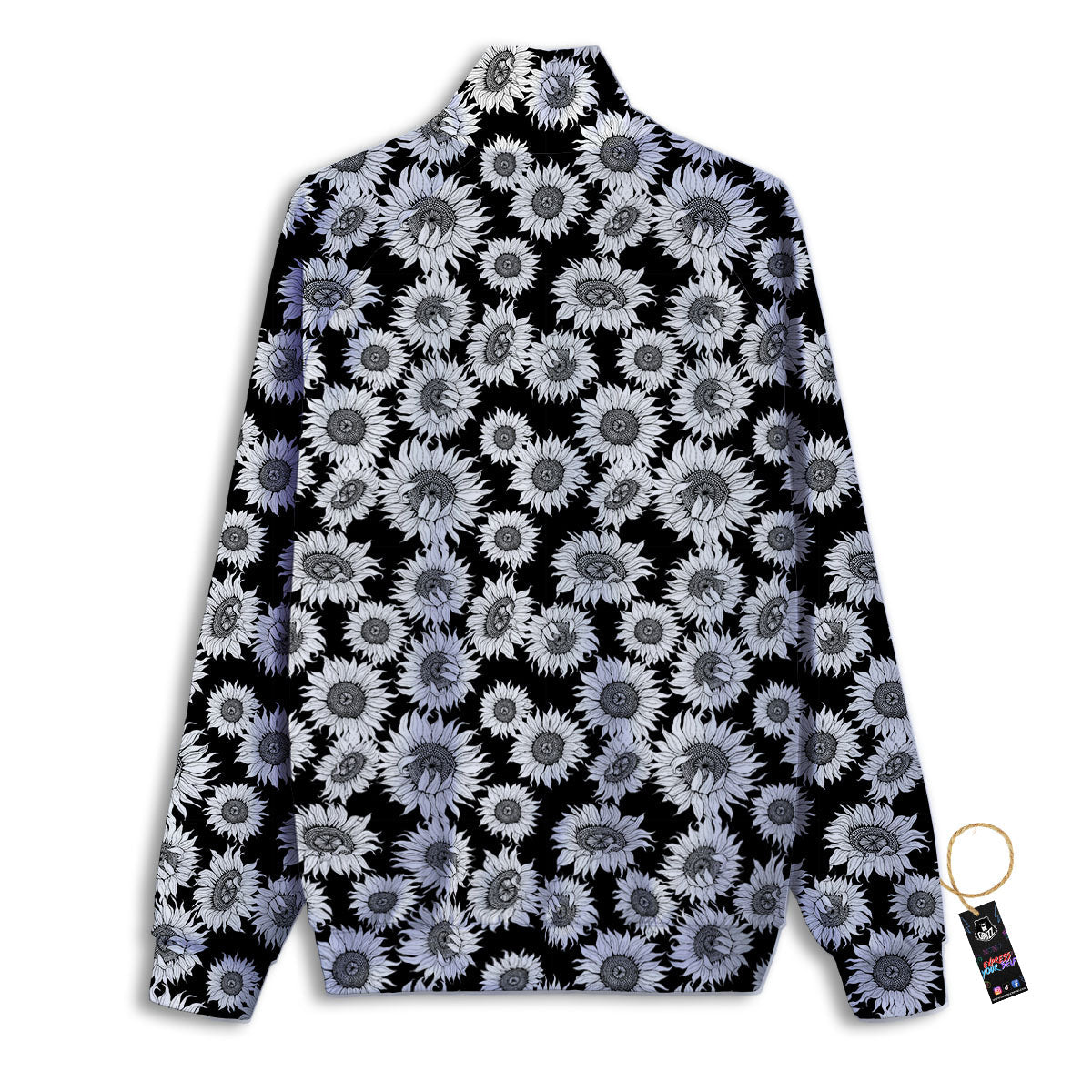 Sunflower Black Print Pattern Track Jacket-grizzshop