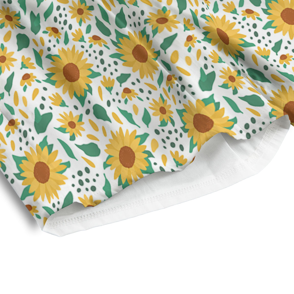 Sunflower Blooming Print Pattern Men's Athletic Shorts