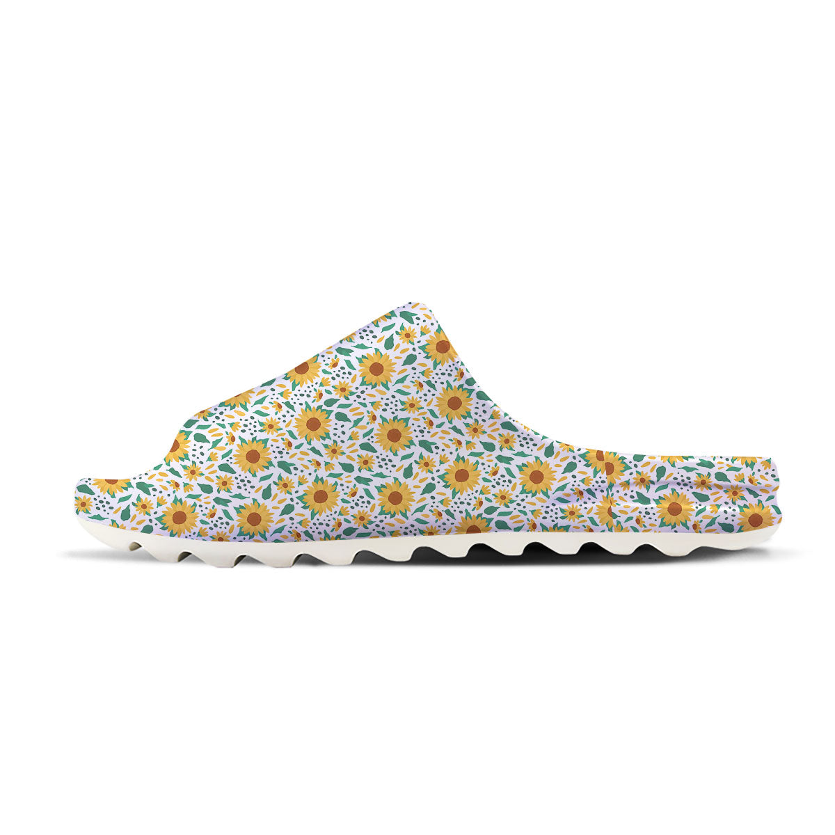 Sunflower Blooming Print Pattern Sandals-grizzshop
