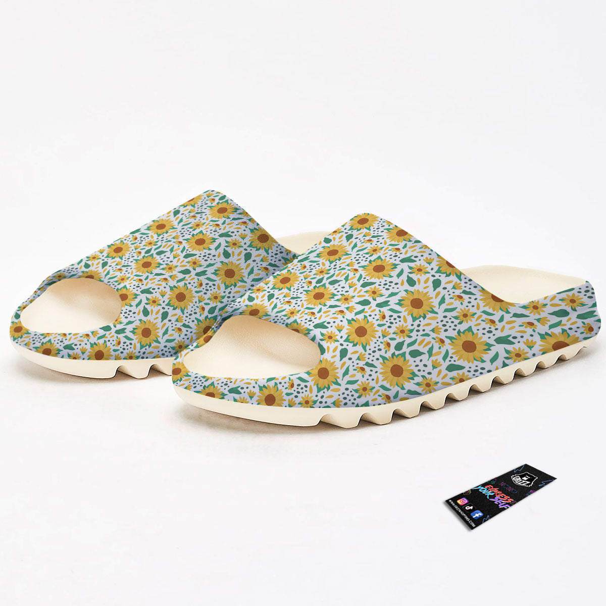 Sunflower Blooming Print Pattern Sandals-grizzshop