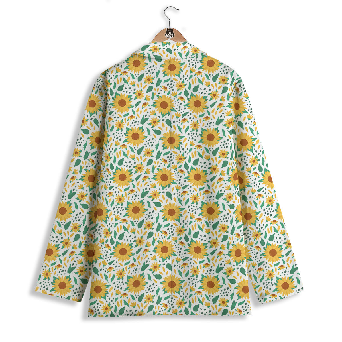 Sunflower Blooming Print Pattern Women's Blazer-grizzshop