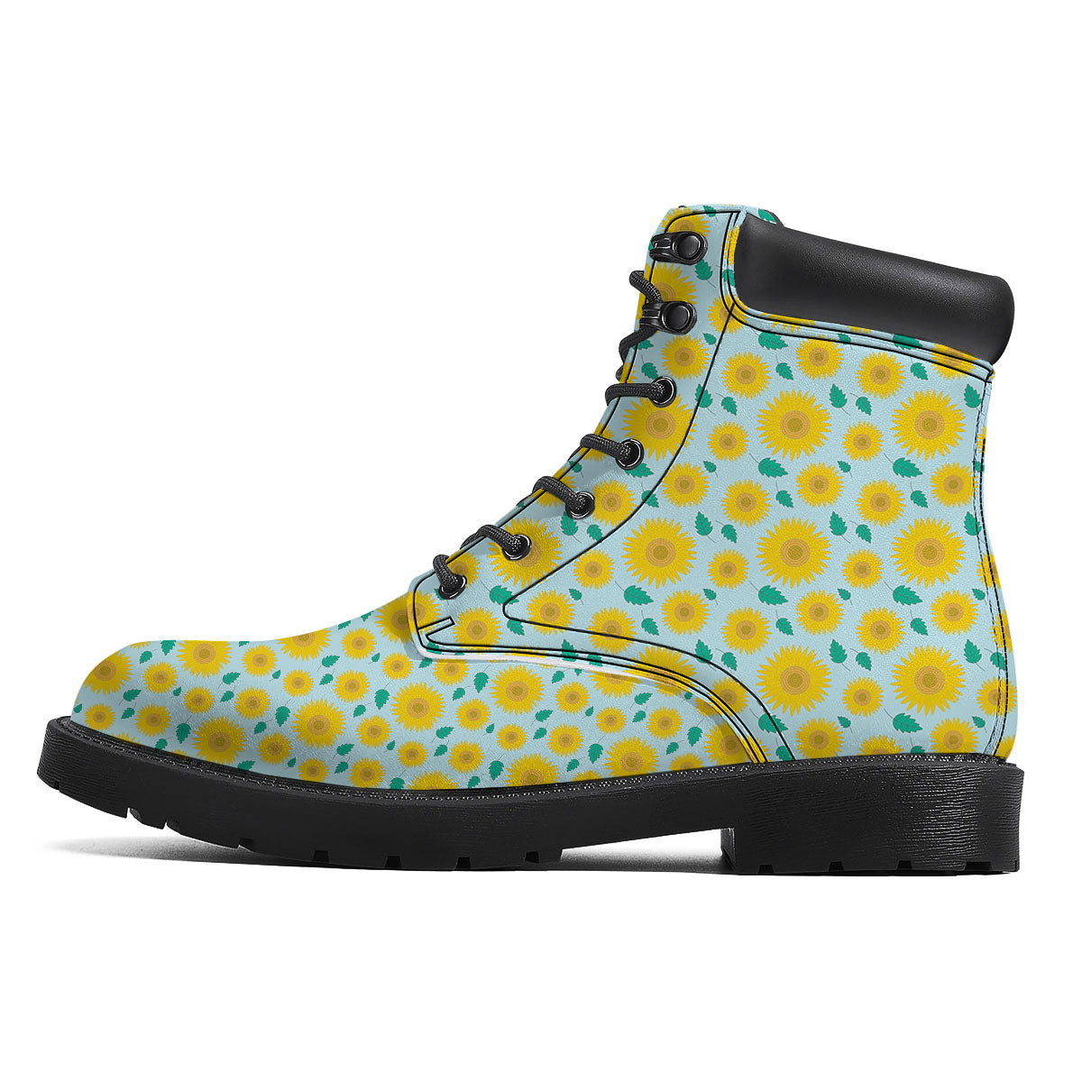 Sunflower Blue Cute Print Pattern Boots-grizzshop