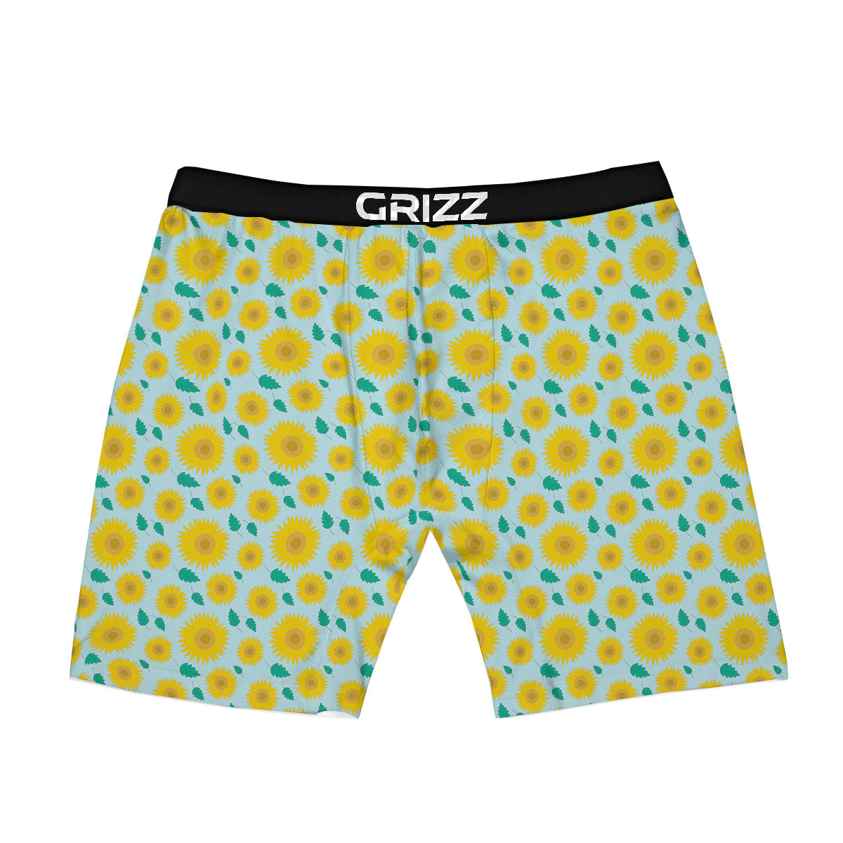 Sunflower Blue Cute Print Pattern Boxer Briefs-grizzshop