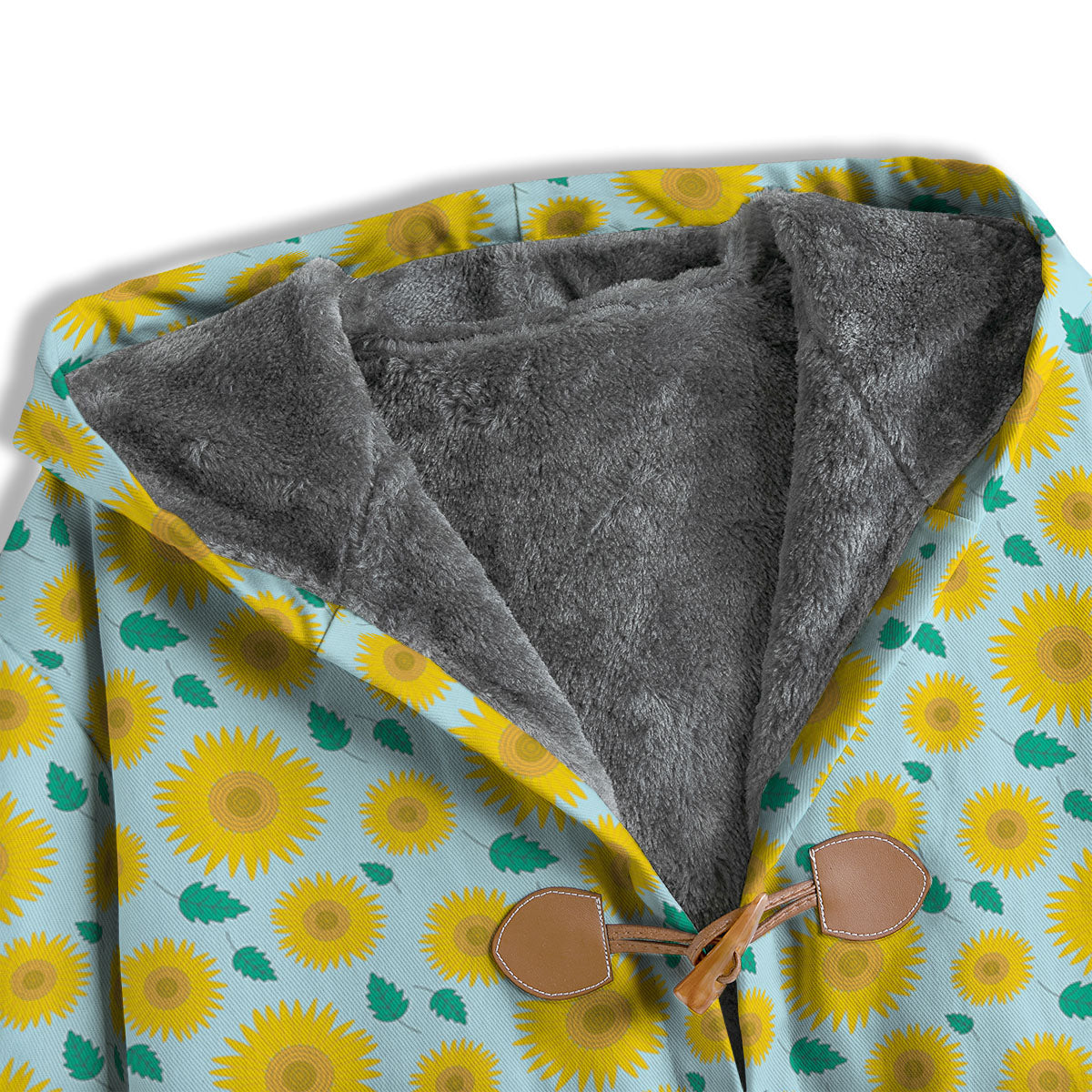 Sunflower Blue Cute Print Pattern Men's Windbreaker Jacket-grizzshop