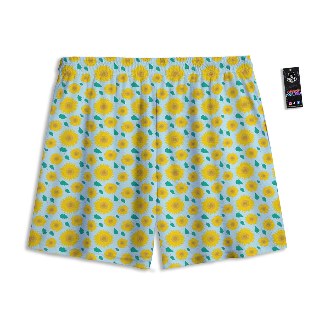 St. Patrick's Day Cute Clover Print Mesh Shorts