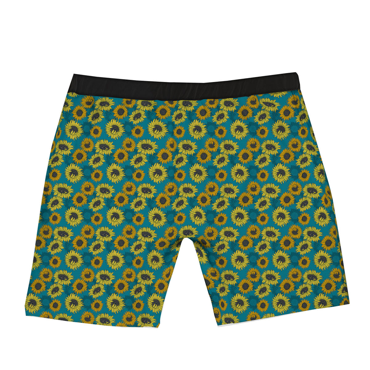 Sunflower Blue Vintage Print Pattern Boxer Briefs-grizzshop