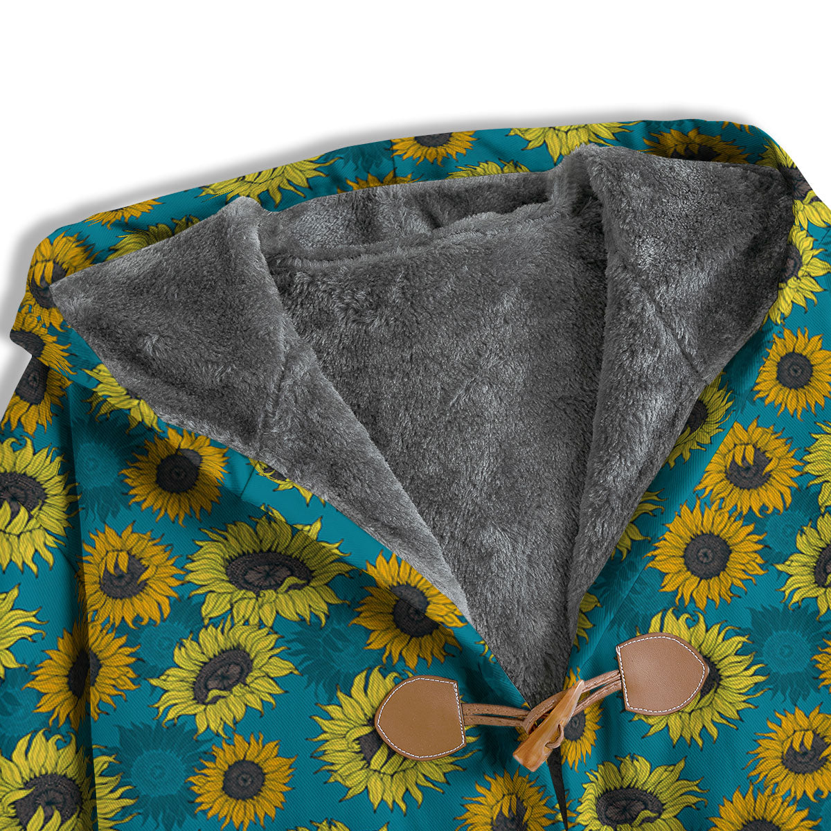Sunflower Blue Vintage Print Pattern Men's Windbreaker Jacket-grizzshop