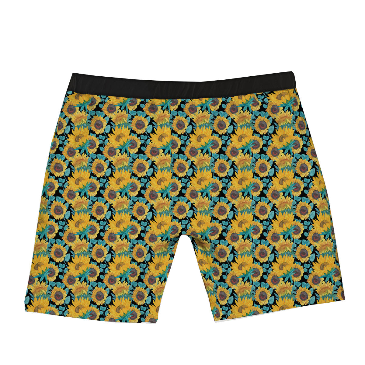 Sunflower Bright Print Pattern Boxer Briefs-grizzshop