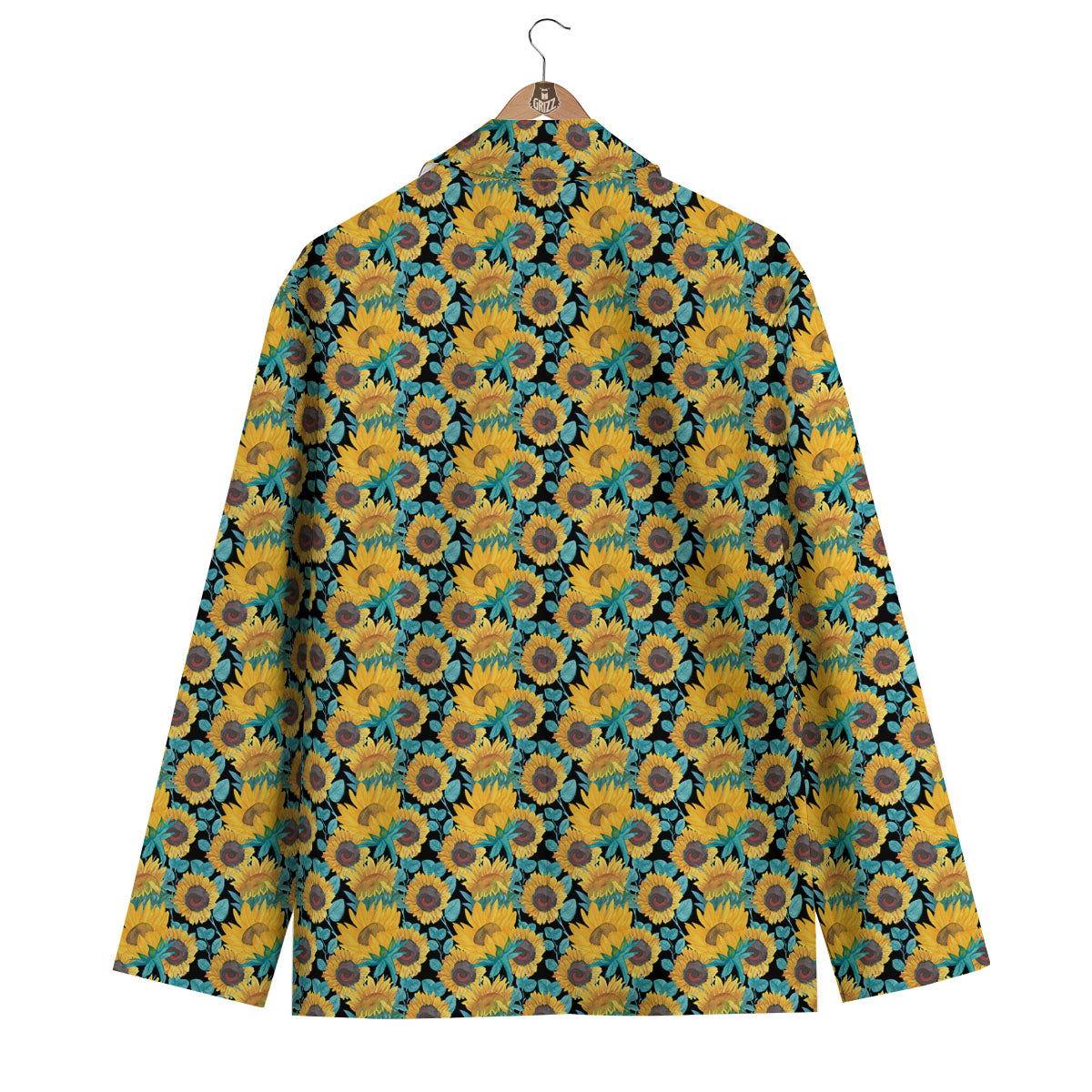 Sunflower Bright Print Pattern Men's Blazer-grizzshop