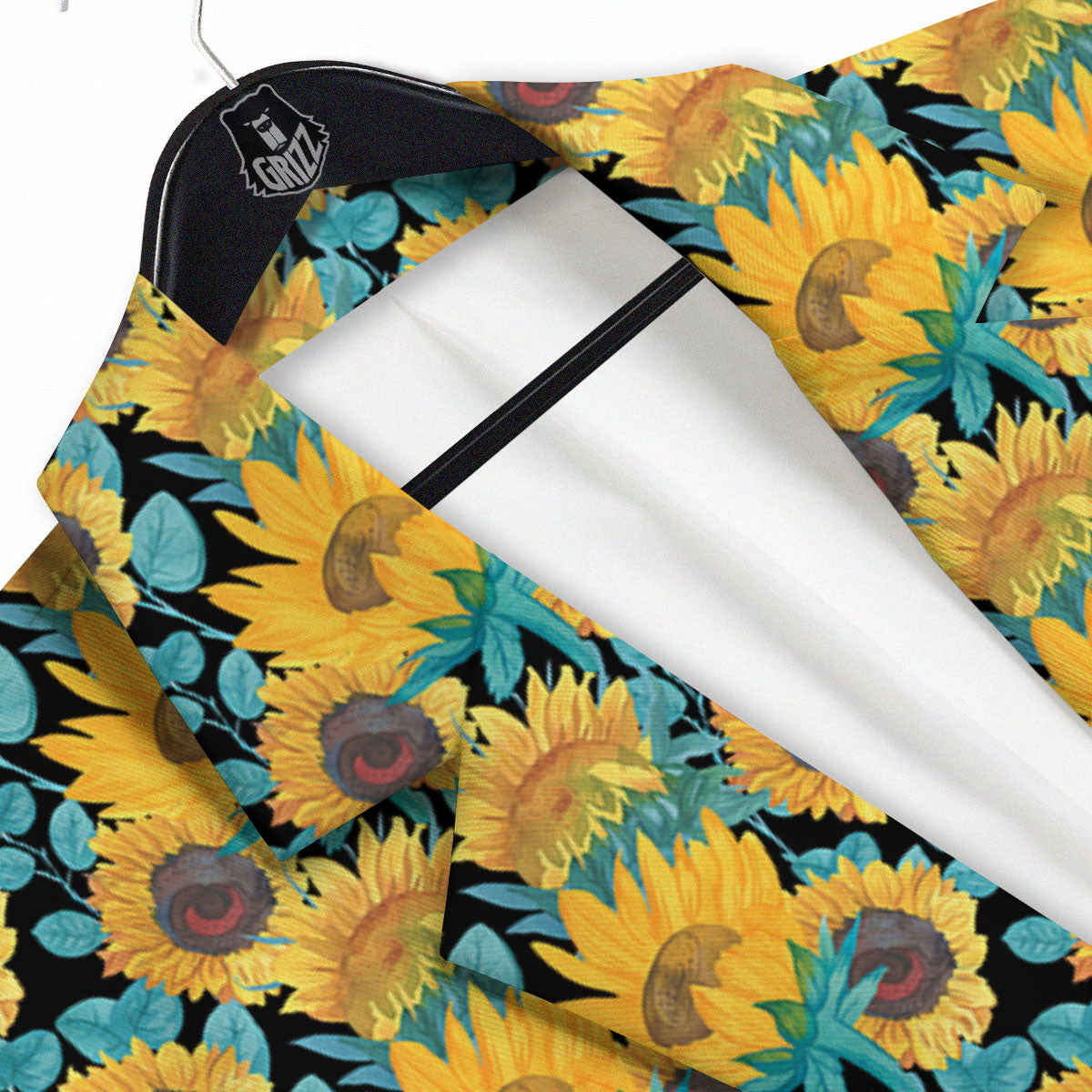 Sunflower Bright Print Pattern Men's Sport Coat-grizzshop