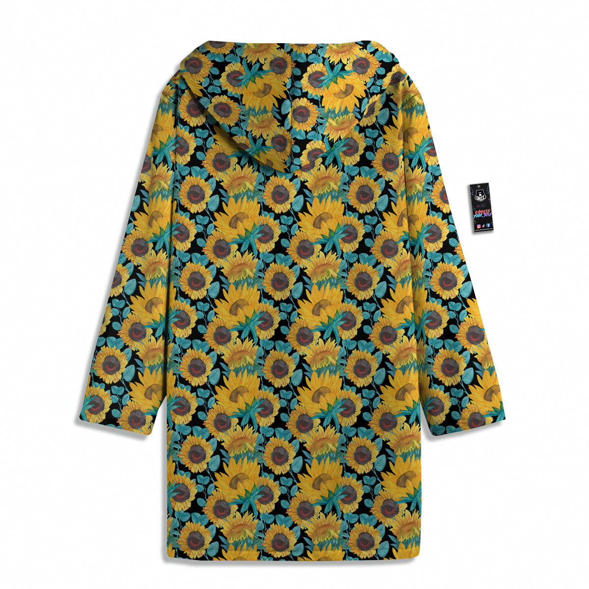 Sunflower Bright Print Pattern Men's Windbreaker Jacket-grizzshop