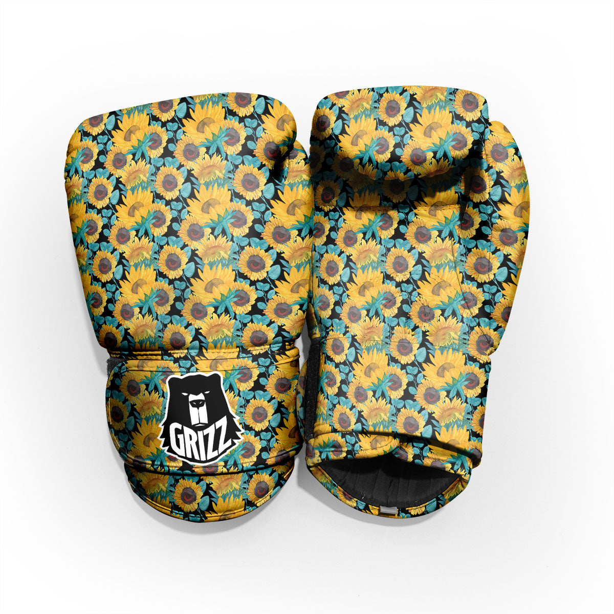 Sunflower Bright Print Pattern Pro Boxing Glove
