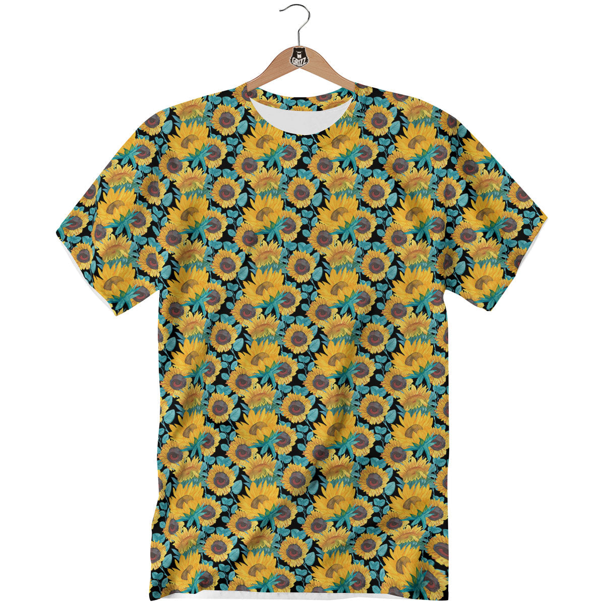 Sunflower Bright Print Pattern T-Shirt-grizzshop