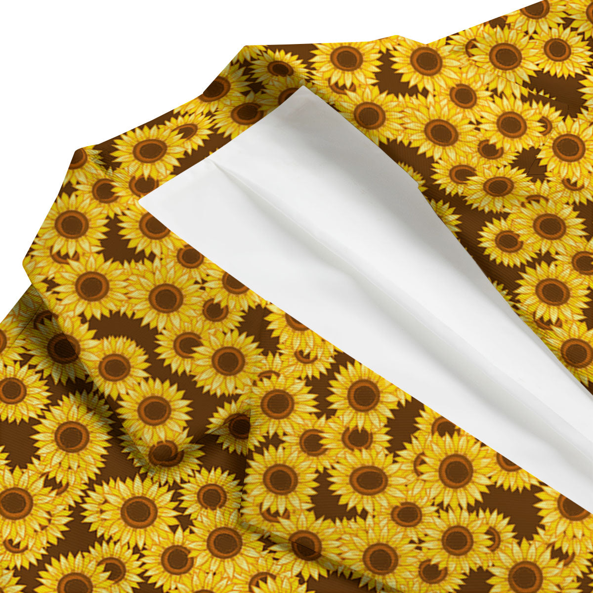 Sunflower Brown Print Pattern Men's Blazer-grizzshop