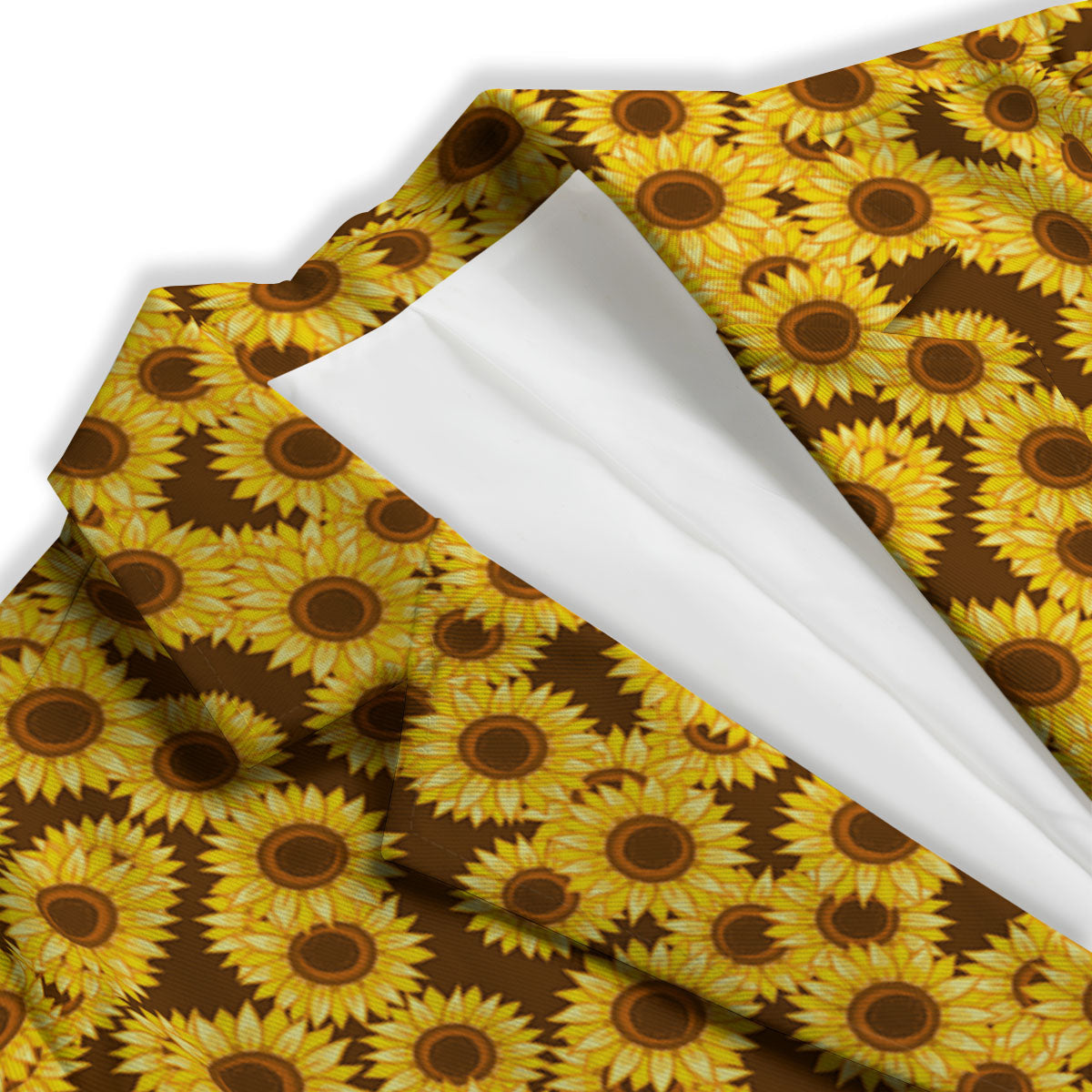 Sunflower Brown Print Pattern Women's Blazer-grizzshop