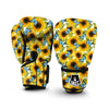 Sunflower Butterfly Print Boxing Gloves-grizzshop