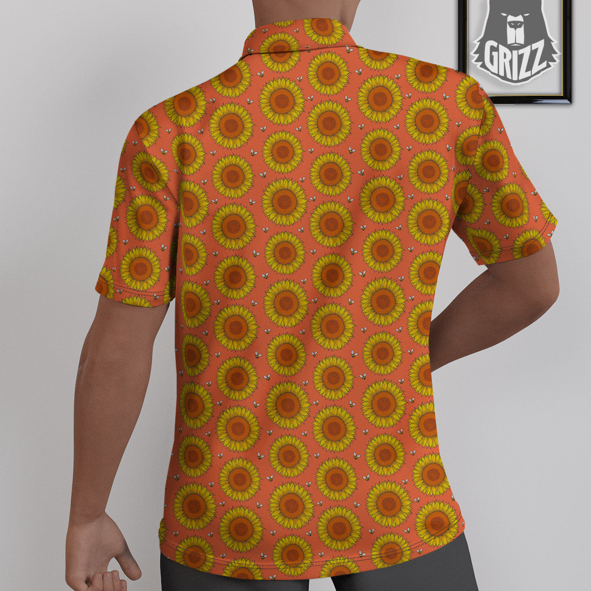 Sunflower Classic Vintage Print Pattern Untucked Shirts-grizzshop