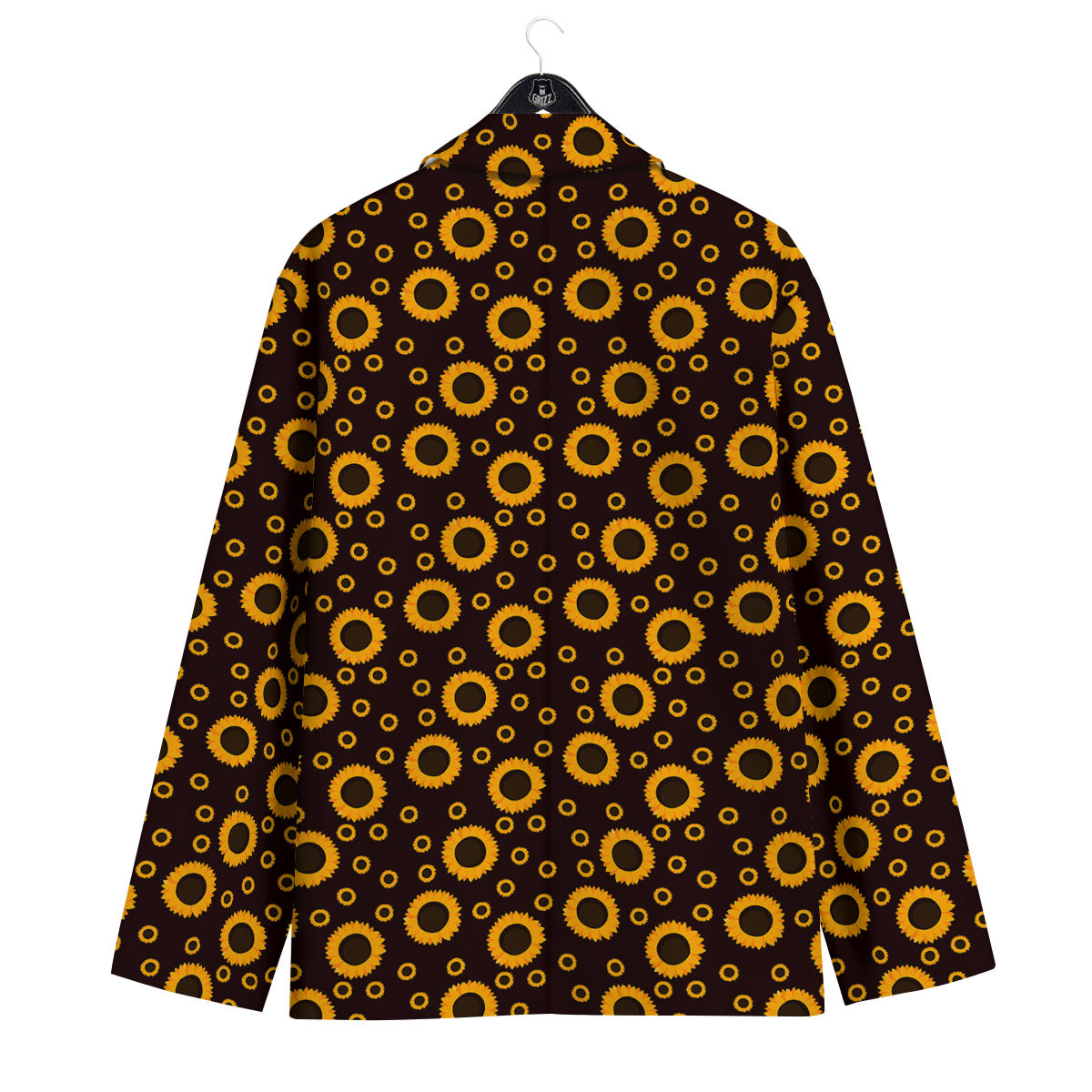 Sunflower Dark Print Pattern Men's Sport Coat-grizzshop