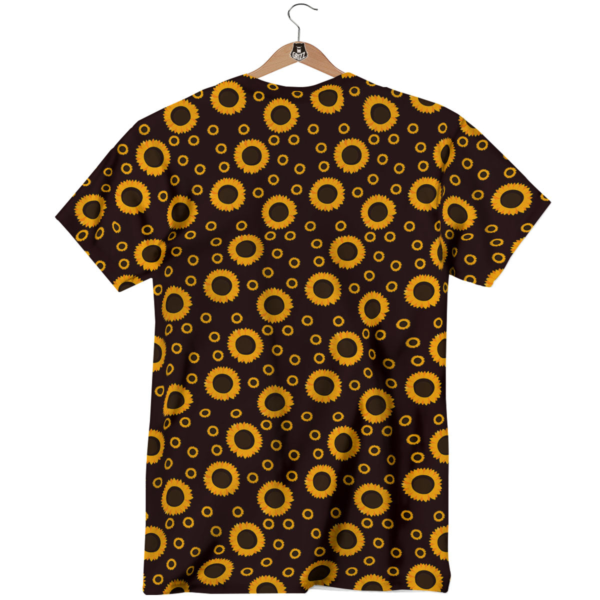 Sunflower Dark Print Pattern T-Shirt-grizzshop