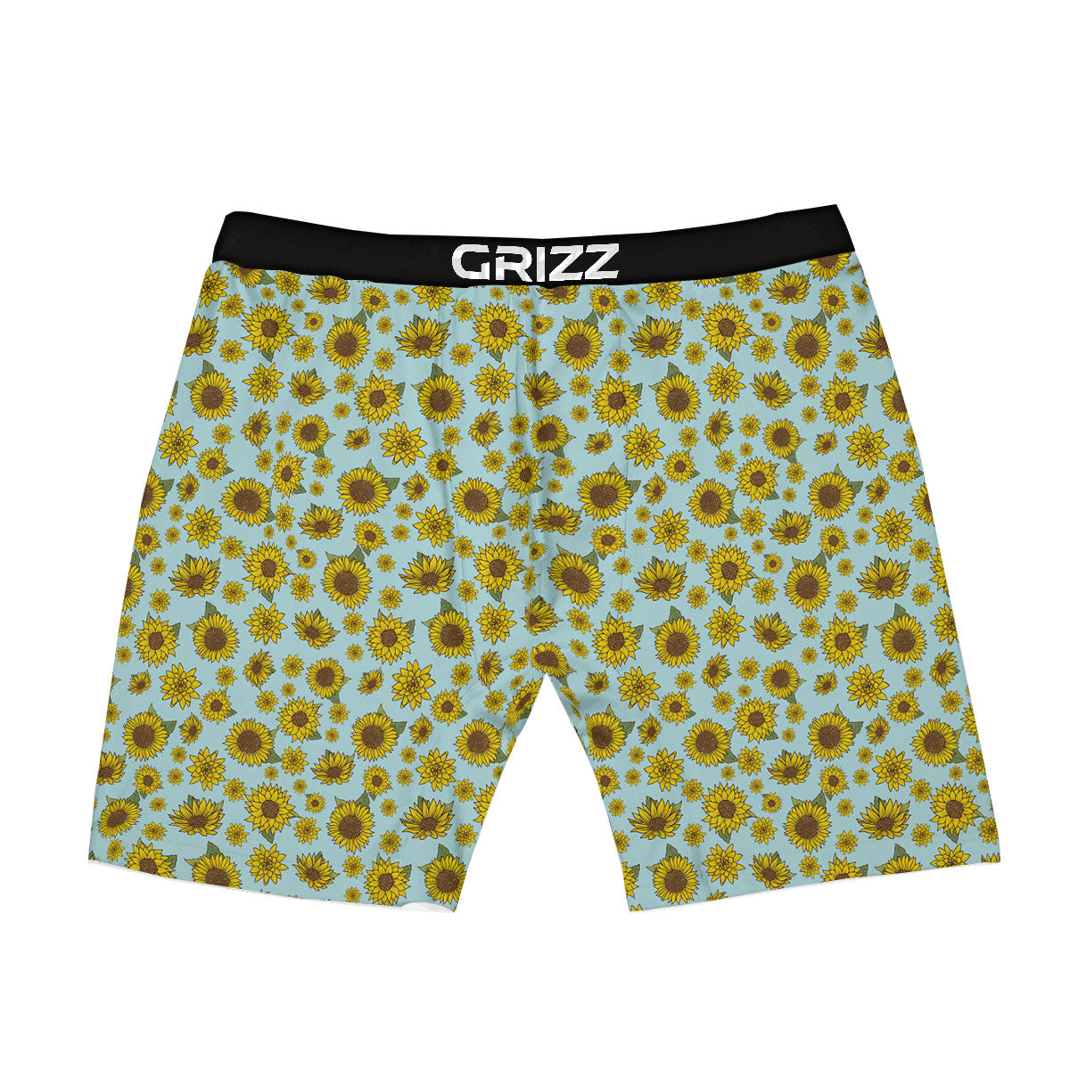 Sunflower Doodle Print Pattern Boxer Briefs-grizzshop