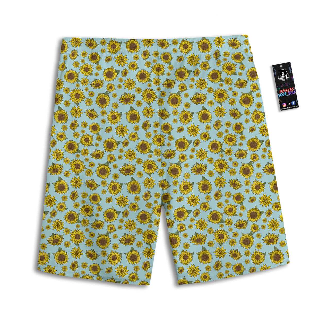 Tattersall Navy Print Pattern Men's Athletic Shorts