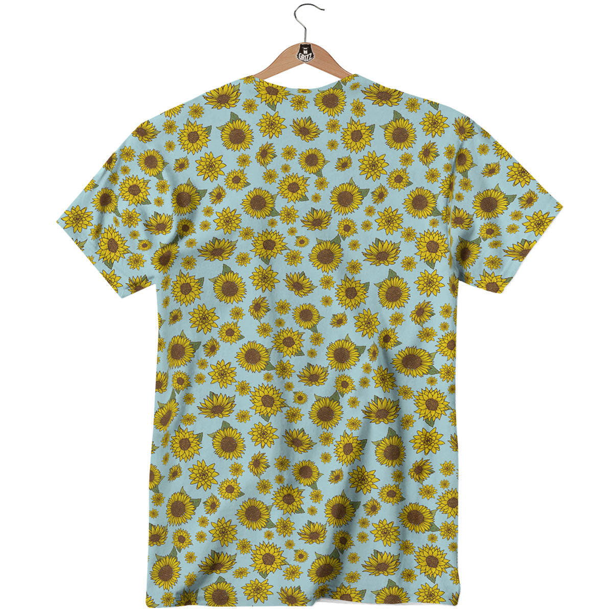 Sunflower Doodle Print Pattern T-Shirt-grizzshop