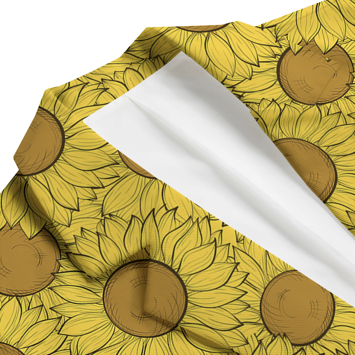 Sunflower Drawing Print Pattern Men's Blazer-grizzshop