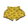 Sunflower Drawing Print Pattern Muay Thai Boxing Shorts-grizzshop