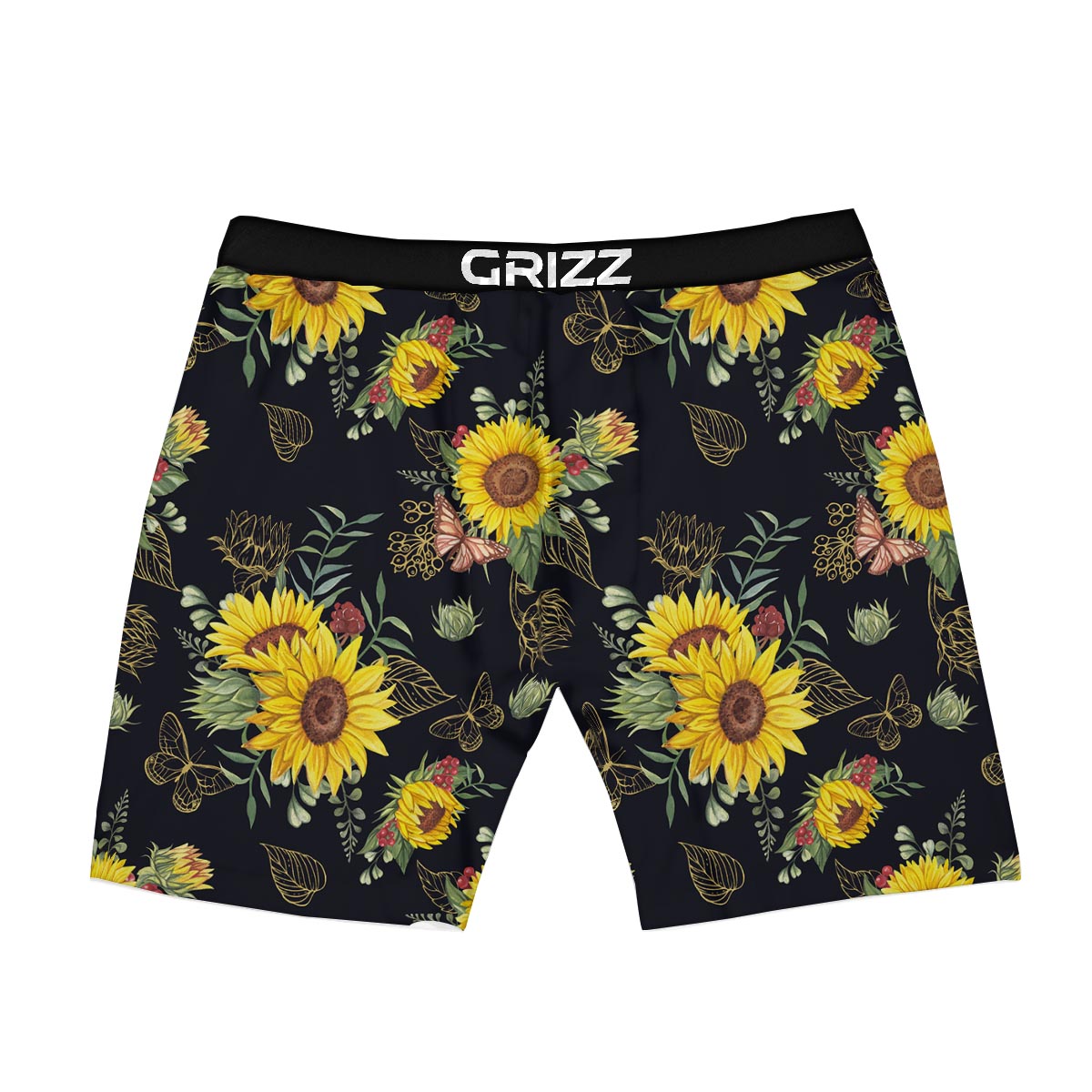 Sunflower Field Print Pattern Boxer Briefs-grizzshop
