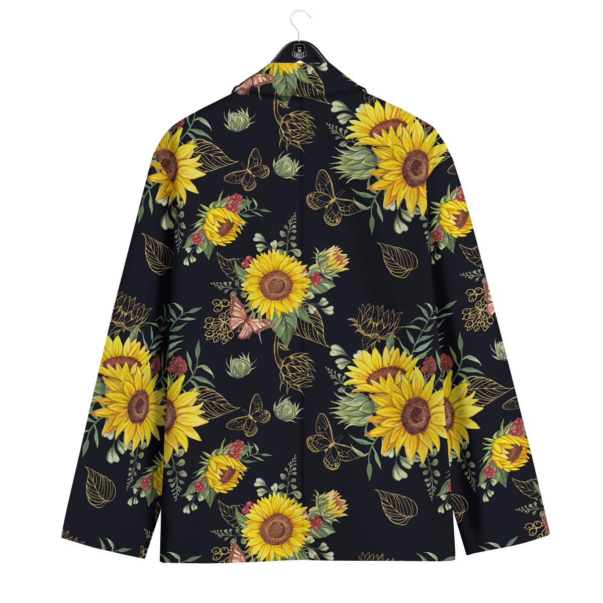 Sunflower Field Print Pattern Men's Sport Coat-grizzshop