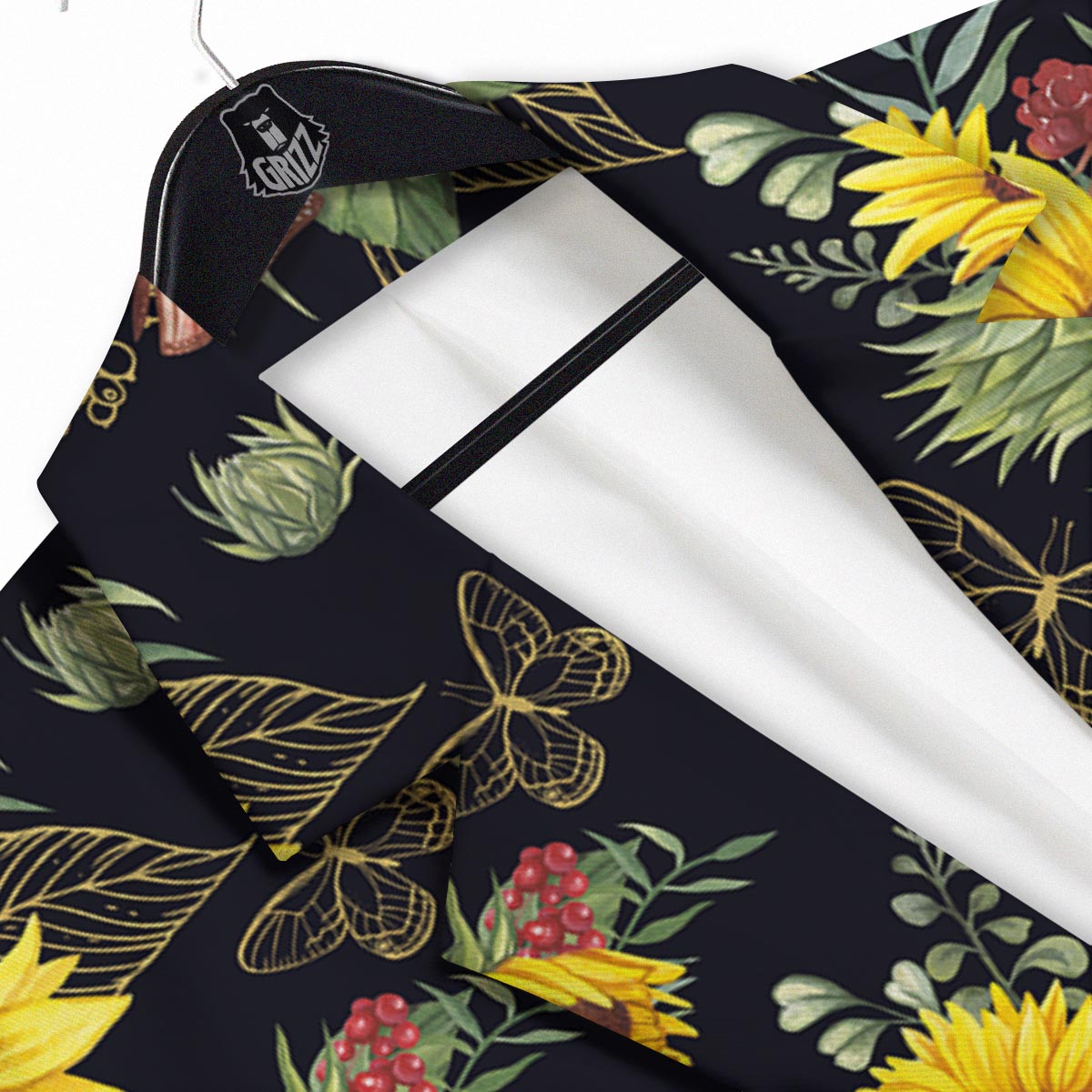 Sunflower Field Print Pattern Men's Sport Coat-grizzshop
