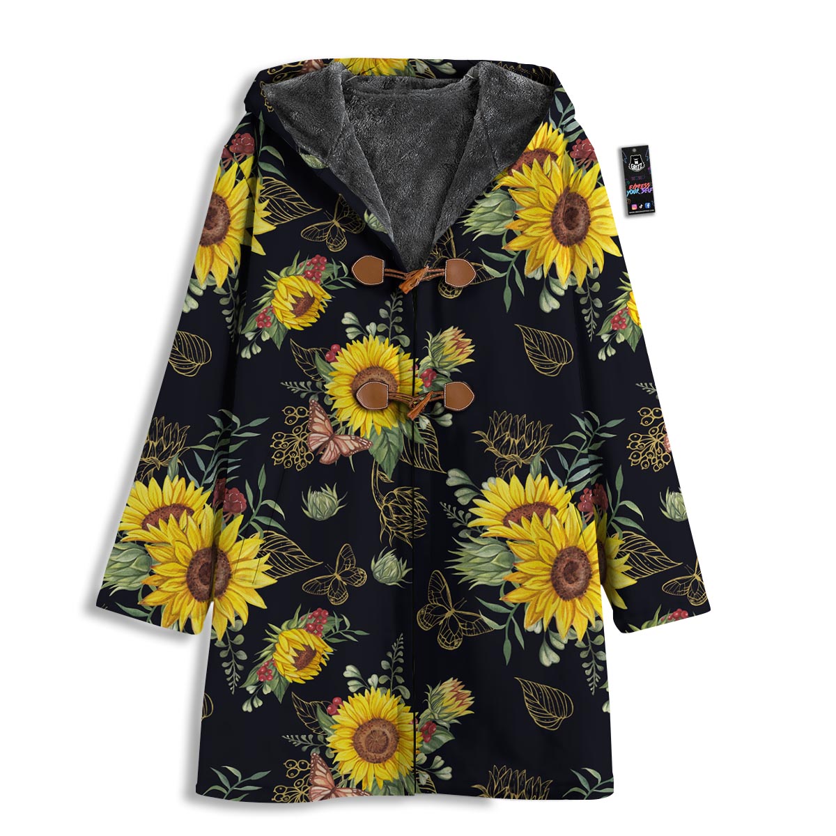 Sunflower Field Print Pattern Men's Windbreaker Jacket-grizzshop