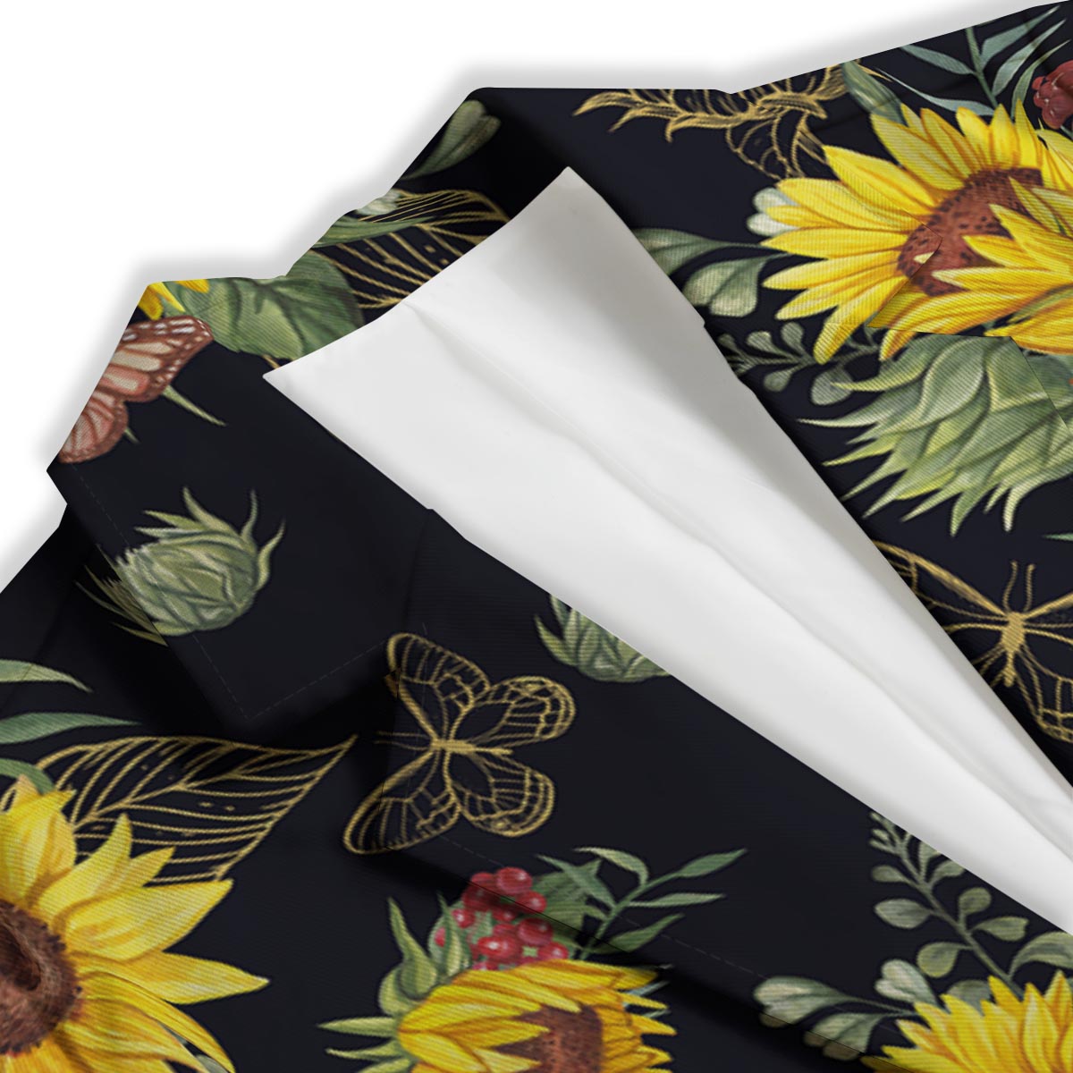 Sunflower Field Print Pattern Women's Blazer-grizzshop