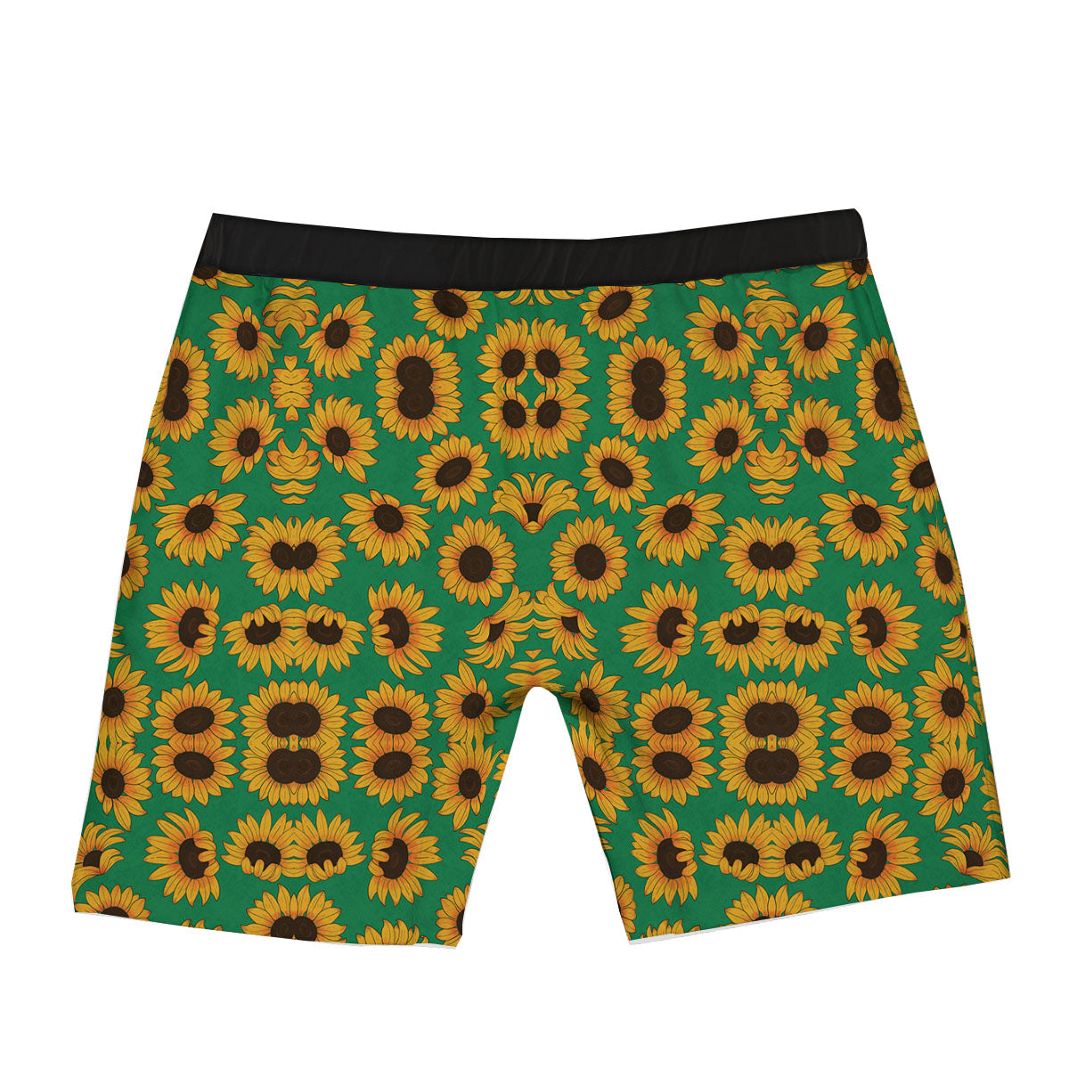 Sunflower Green Print Pattern Boxer Briefs-grizzshop
