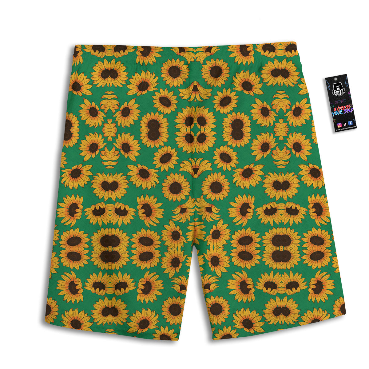Tattersall Orange Pastel Print Pattern Men's Athletic Shorts