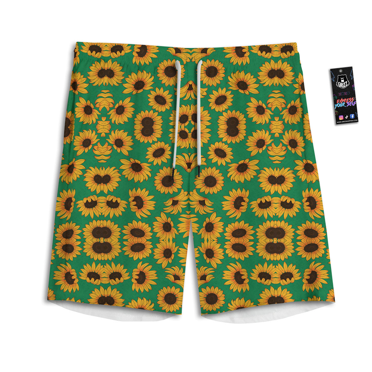Tattersall Orange Pastel Print Pattern Men's Athletic Shorts