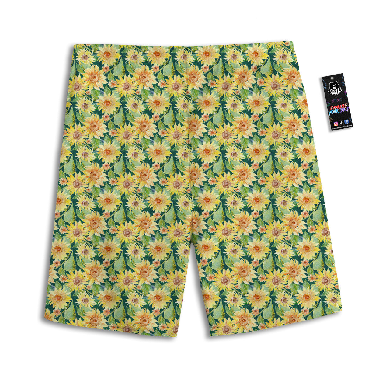 Tattersall Orange Print Pattern Men's Athletic Shorts