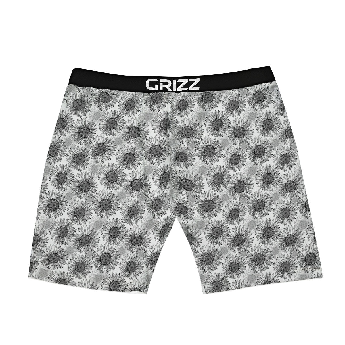 Sunflower Hand Drawn Print Pattern Boxer Briefs-grizzshop